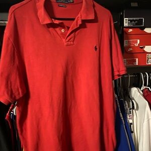 Polo by Ralph Lauren Men's Red Polo Shirt